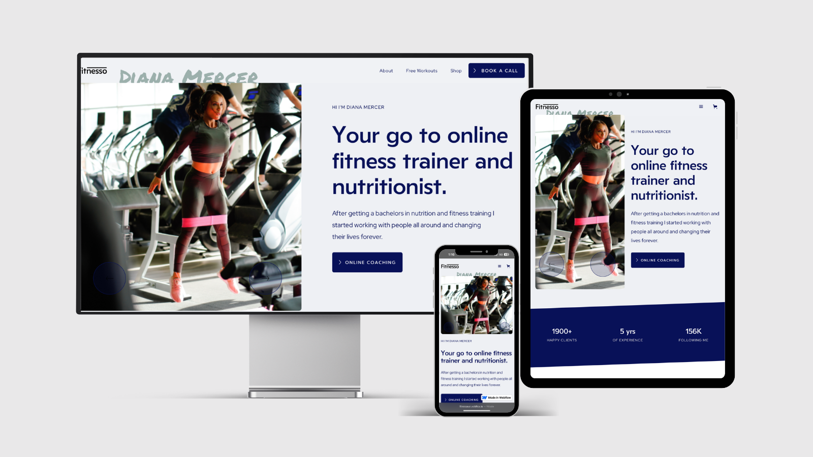 Fitness OUK website screenshot